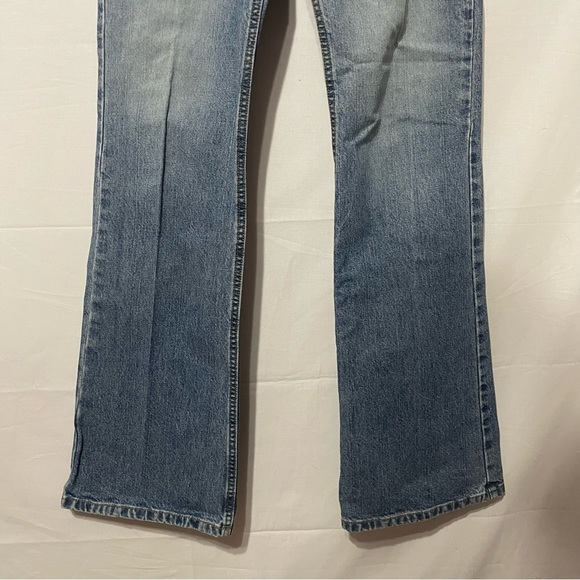 Express Light Wash Bootcut Blue Jeans - Picture 4 of 10
